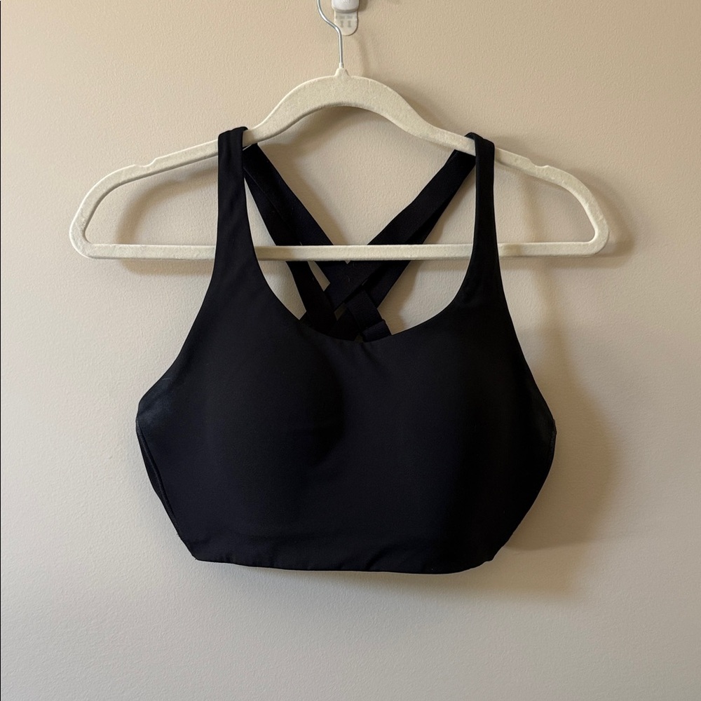 lululemon athletica Black Cross-Back high impact Sports Bra